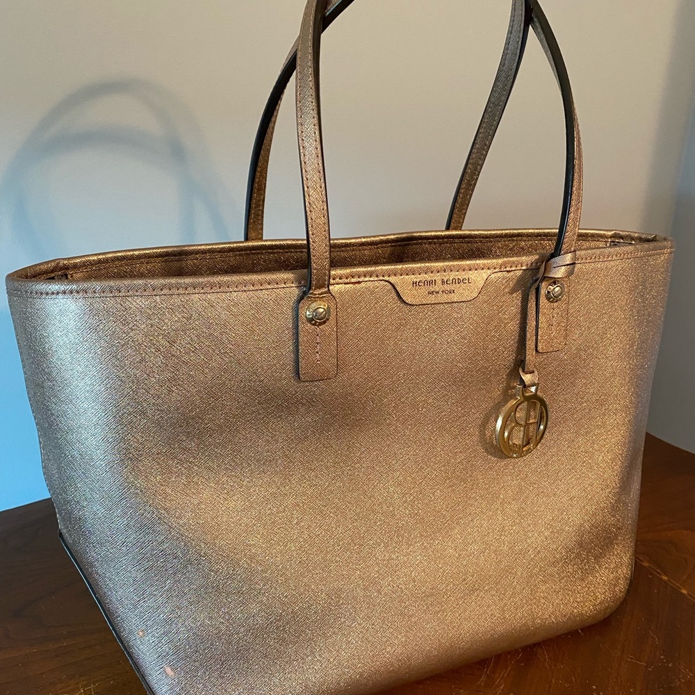 Henri Bendel Rose Gold & Sparkly Tote 💕 - Picture 2 of 10